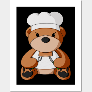 Cook Teddy Bear Posters and Art